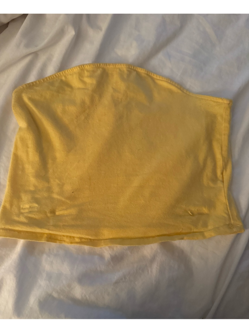 SO Yellow Fitted Tube Top